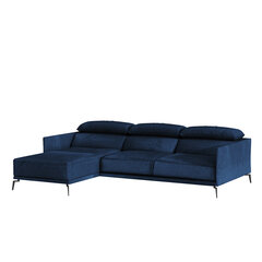 Stūra dīvāns Selsey Ryenne, zils cena un informācija | Stūra dīvāni | 220.lv