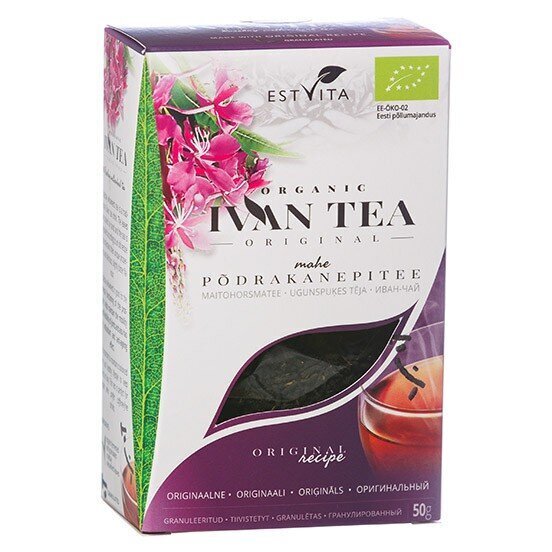 Izberamā šaurlapu ugunspuķes tēja Estvita, 50 g cena un informācija | Tējas un ārstniecības augi | 220.lv