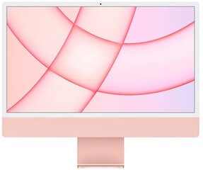 Apple iMac 24” M1 8/512GB Pink INT MGPN3ZE/A cena un informācija | Stacionārie datori | 220.lv