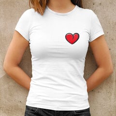 Футболка для женщин "Маленькое сердце" цена и информация | Оригинальные футболки | 220.lv