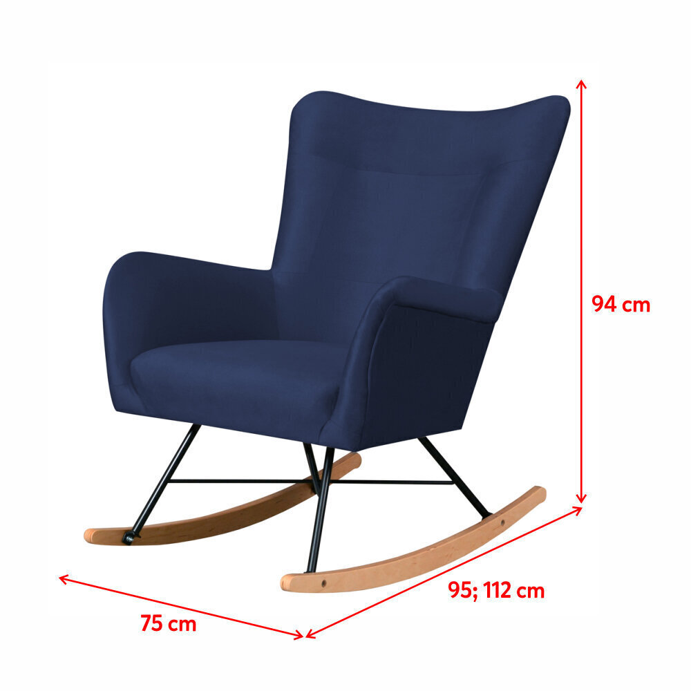 Šūpuļkrēsls Selsey Fianna, zils цена и информация | Atpūtas krēsli | 220.lv