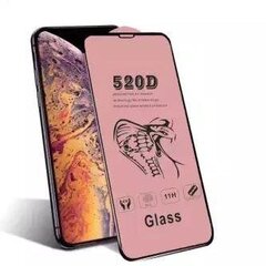 LCD aizsargstikls 520D Apple iPhone 12 Pro Max melns cena un informācija | Ekrāna aizsargstikli | 220.lv