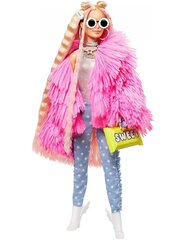 Кукла Barbie с розовой шубкой цена и информация | Игрушки для девочек | 220.lv
