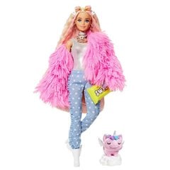 Lelle Barbie ar rozā kažokādu цена и информация | Игрушки для девочек | 220.lv