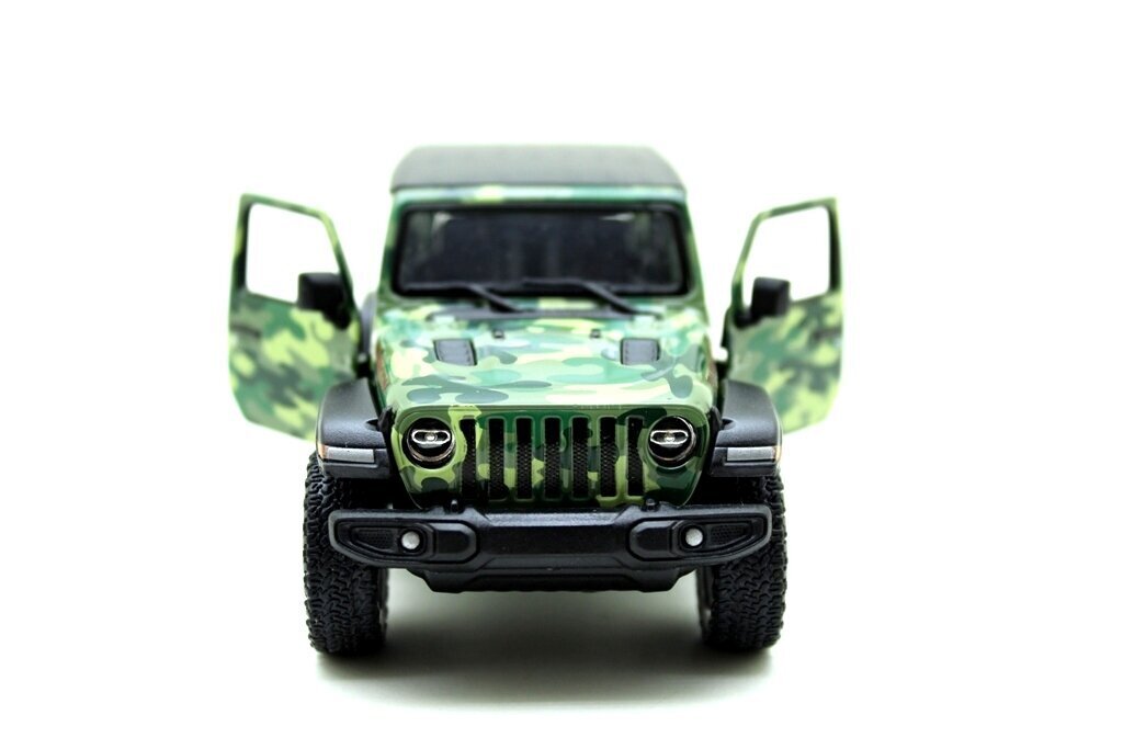 Automašīnas modelis Kinsmart 2018 Jeep Wrangler Camo (Hard Top) cena un informācija | Rotaļlietas zēniem | 220.lv