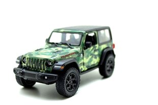 Automašīnas modelis Kinsmart 2018 Jeep Wrangler Camo (Hard Top) cena un informācija | Rotaļlietas zēniem | 220.lv