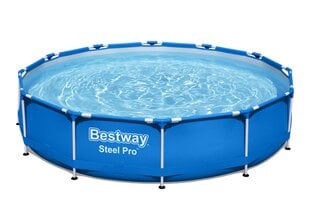 Karkasa baseins Bestway Steel Pro 366x76 cm, bez filtra, zils cena un informācija | Baseini | 220.lv