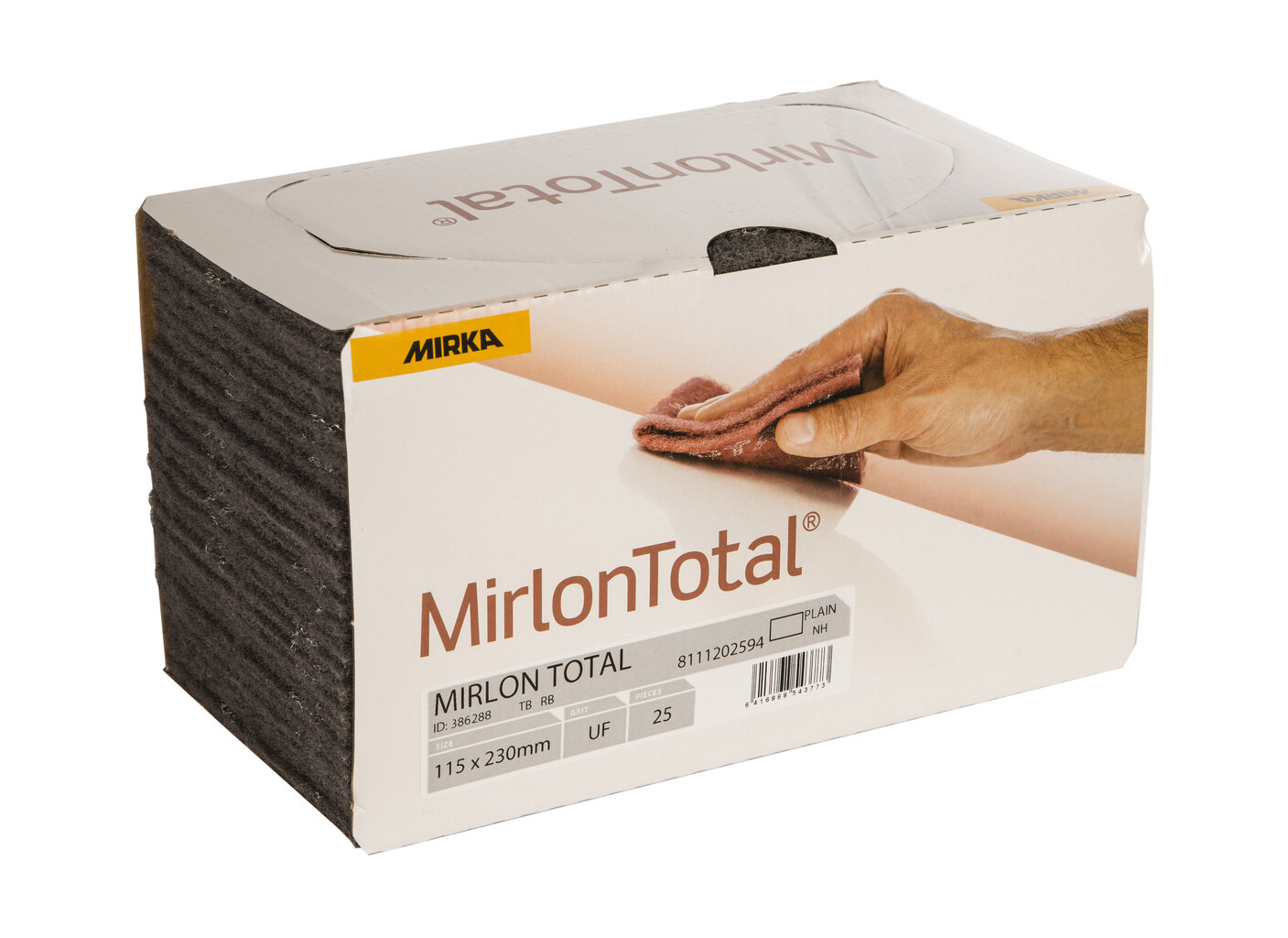 MIRLON TOTAL 115x230mm UF 1500 pelēks Mirka M8111202594 cena un informācija | Slīpmašīnas | 220.lv