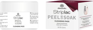 Чистящие салфетки Striplac Peel or Soak Cleansing Pads, 50шт. цена и информация | Средства для маникюра и педикюра | 220.lv