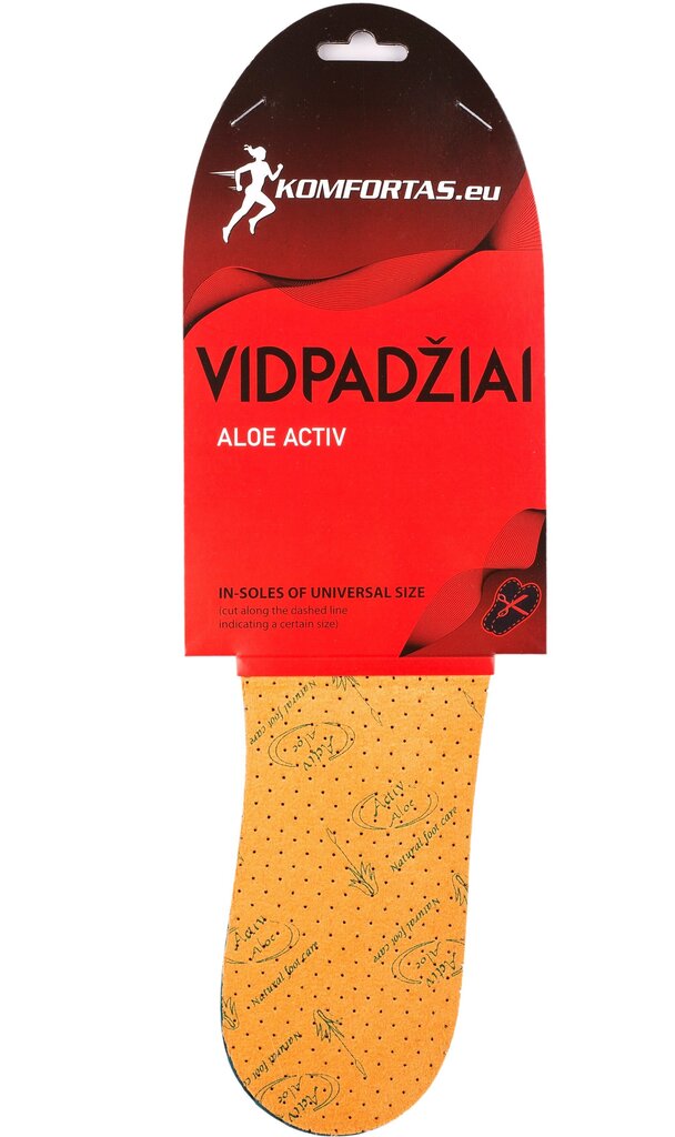 Apavu iekšzoles ALOE ACTIV, 22-46 izmērs cena un informācija | Līdzekļi apģērbu un apavu kopšanai | 220.lv