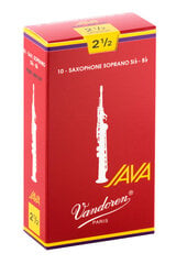 Mēlīte soprāna saksofonam Vandoren Java Red SR3025R Nr. 2.5 cena un informācija | Mūzikas instrumentu piederumi | 220.lv
