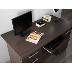 Письменный стол Mirek, темно-коричневый цена и информация | Компьютерные, письменные столы | 220.lv
