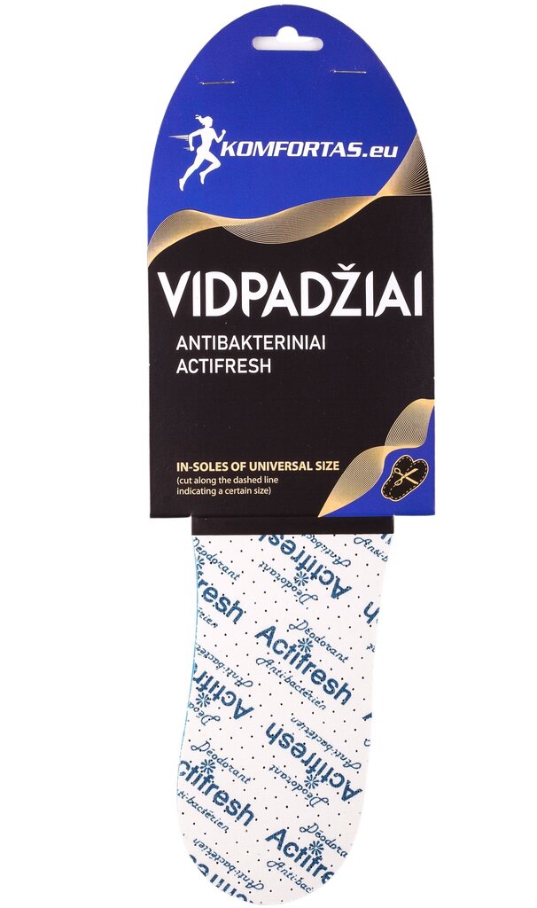 3 pāri antibakteriālās iekšzoles ACTIFRESH cena un informācija | Līdzekļi apģērbu un apavu kopšanai | 220.lv