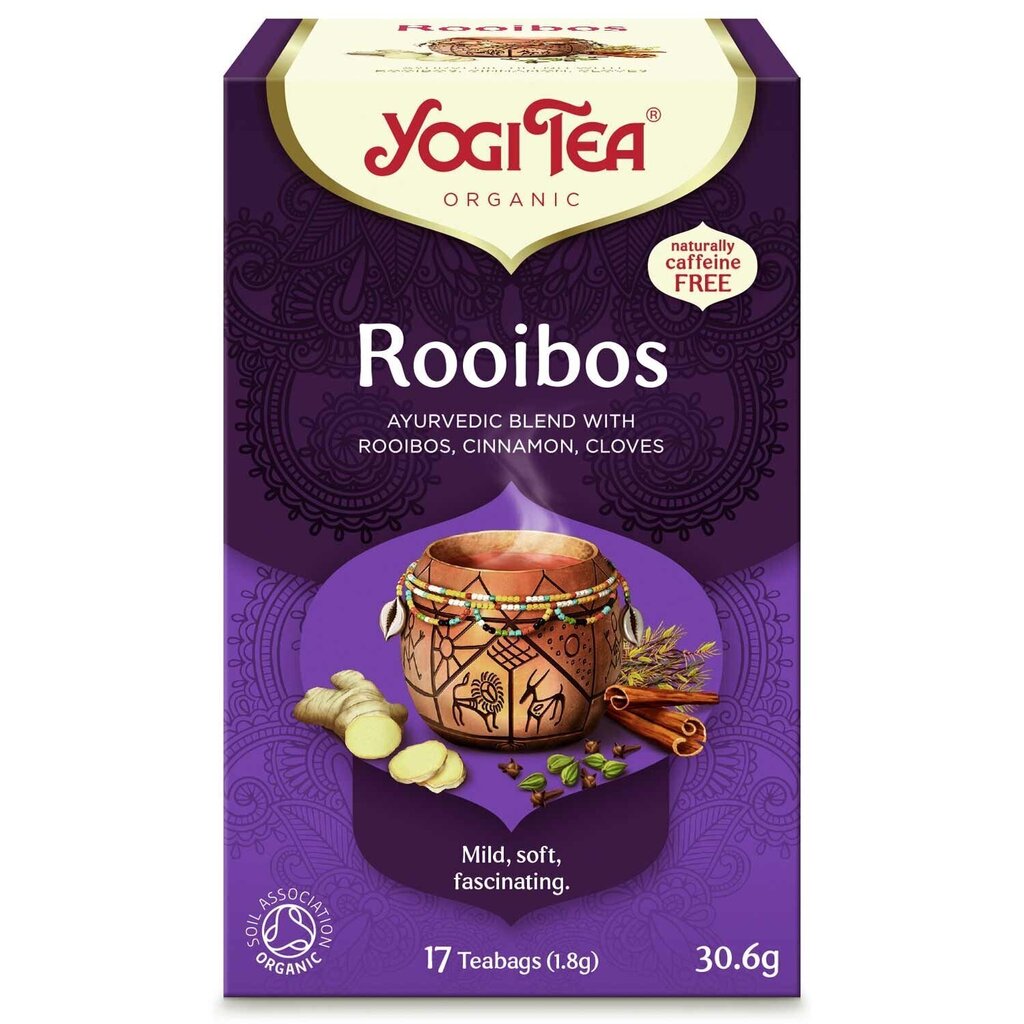 Yogi Tea ājurvēdas tēja Rooibos, 17 paciņas цена и информация | Tēja | 220.lv