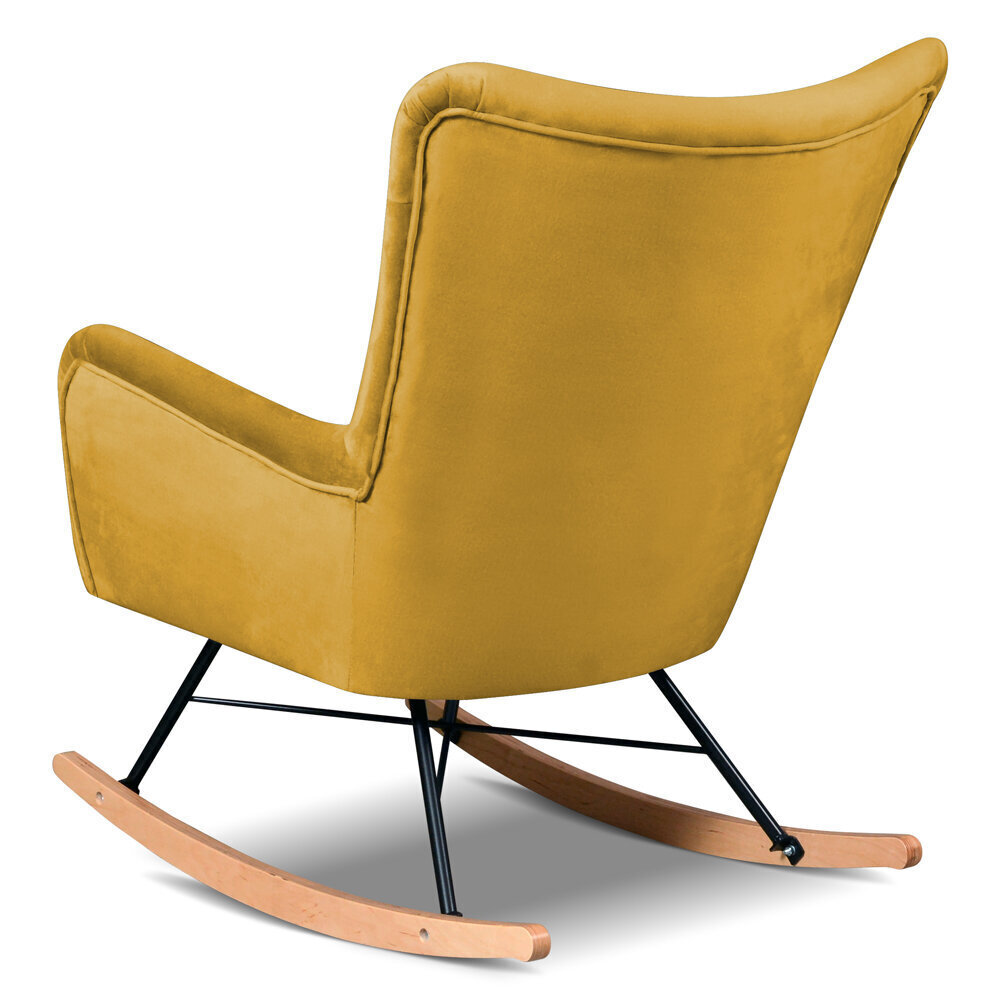 Šūpuļkrēsls Selsey Fianna, dzeltens cena un informācija | Atpūtas krēsli | 220.lv
