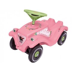 Mašīna-skrejritenis Big Bobby Car, rozā ar ziediem cena un informācija | Rotaļlietas zīdaiņiem | 220.lv