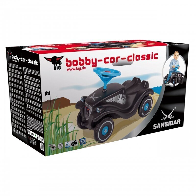 Mašīna-skrejritenis Big Bobby Car, melns cena un informācija | Rotaļlietas zīdaiņiem | 220.lv
