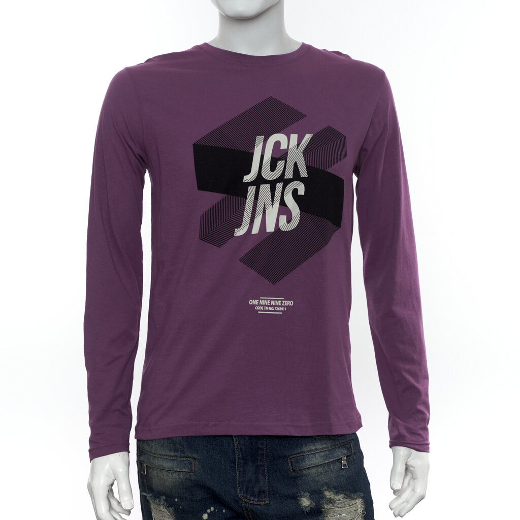 Vīriešu T krekls ar garām piedurknēm Jack&Jones цена и информация | Vīriešu T-krekli | 220.lv