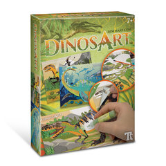 Radošs komplekts Dinosart Sand & Foil Art, 15011 cena un informācija | Modelēšanas un zīmēšanas piederumi | 220.lv