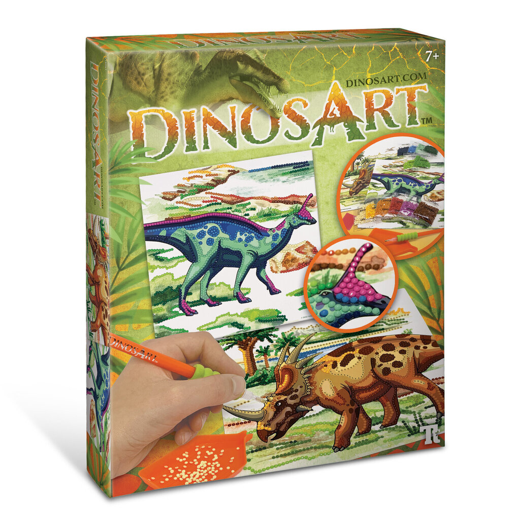 Radošs komplekts Dinoart Dazzle-by-Number, 15051 цена и информация | Attīstošās rotaļlietas | 220.lv