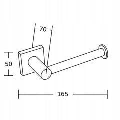 Mexen Rufo tualetes papīra turētājs, hromēts cena un informācija | Vannas istabas aksesuāri | 220.lv