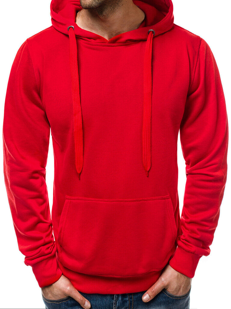 Sarkans vīriešu džemperis ar kapuci "Gift" цена и информация | Vīriešu jakas | 220.lv