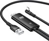 Vads/pāreja Lightning/HDMI + barošana USAMS, melns (Input: Lightning / Output: HDMI + barošanas avots) cena un informācija | Adapteri un USB centrmezgli | 220.lv