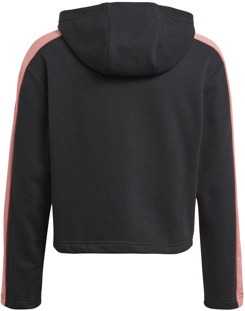 Adidas Sporta tērps meitenēm G Hooded Crop Ts Black cena un informācija | Komplekti meitenēm | 220.lv