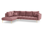 Stūra dīvāns Micadoni Home Malvin 5S-V, rozā