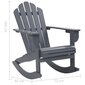 VidaXL dārza šūpuļkrēsls, pelēks koks cena un informācija | Dārza krēsli | 220.lv
