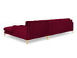 Stūra dīvāns Micadoni Home Mamaia 5S-V, sarkans цена и информация | Stūra dīvāni | 220.lv