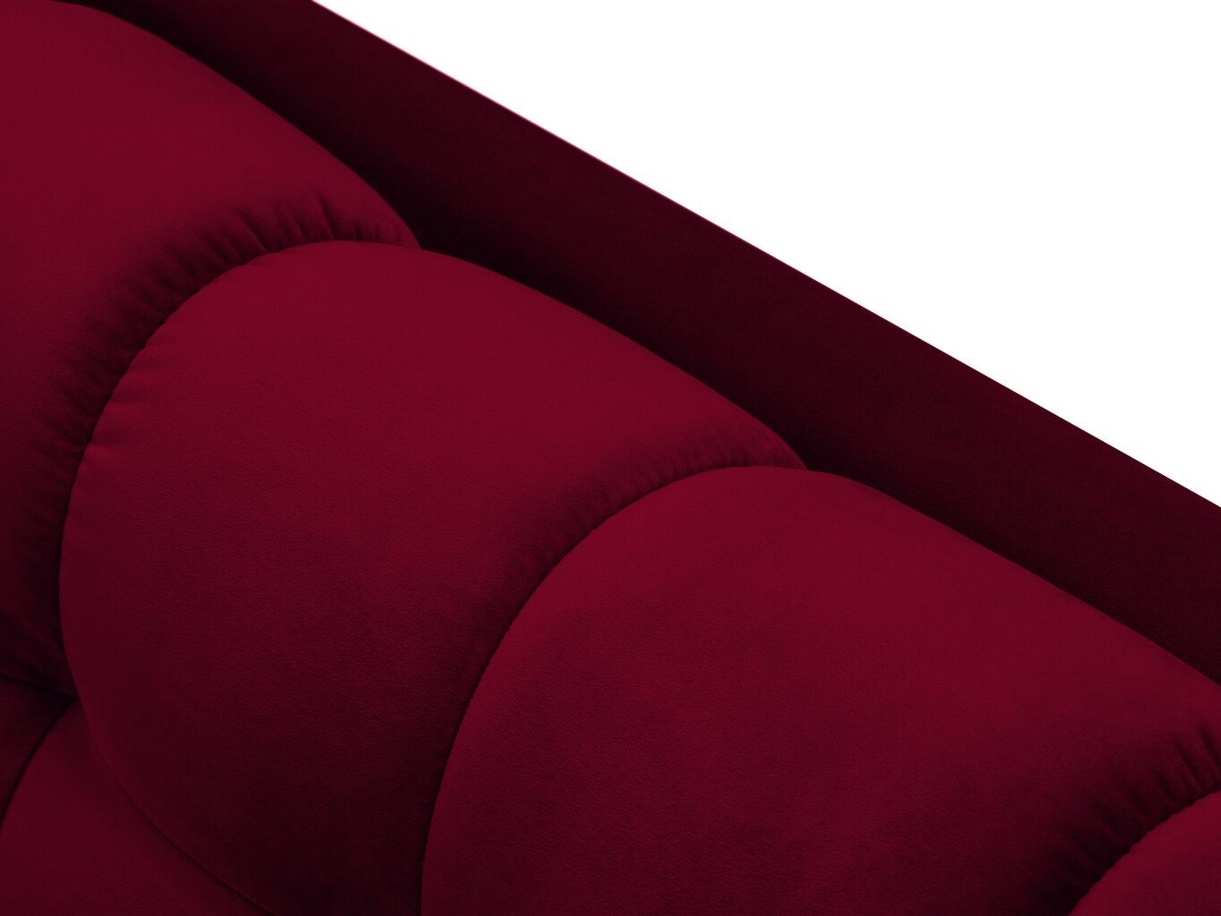 Stūra dīvāns Micadoni Home Mamaia 5S-V, sarkans цена и информация | Stūra dīvāni | 220.lv