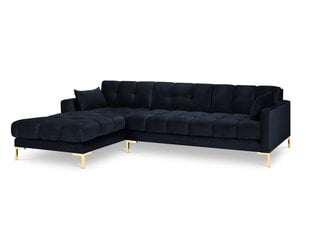 Stūra dīvāns Micadoni Home Mamaia 5S-V, tumši zils cena un informācija | Stūra dīvāni | 220.lv