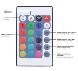 LED gaismas sloksne 10 m RGB + tālvadības pults цена и информация | Светодиодные ленты | 220.lv