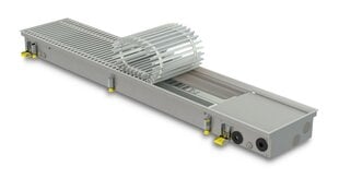 Pagrīdas konvektors ar ventilatoru KONVEKA FH4-H 115 ALSar sudraba krāsas alumīnija režģi cena un informācija | Apkures radiatori | 220.lv