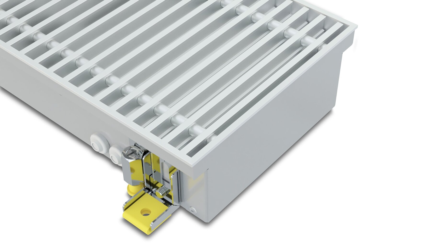 Iebūvēts grīdas konvektors ar ventilatoru KONVEKA FH4-H 300 ALS ar sudraba alumīnija režģi cena un informācija | Apkures radiatori | 220.lv