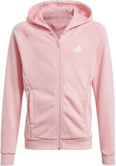 Adidas Sporta tērps meitenēm G Hooded Co Ts Black Pink cena un informācija | Bikses meitenēm | 220.lv