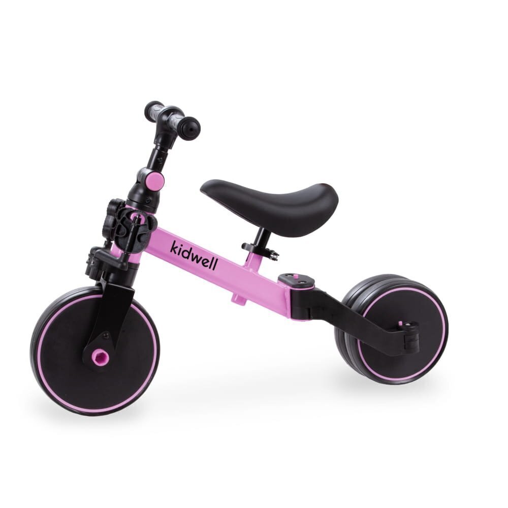 Trīsriteņu velosipēds Kidwell Pico 3in1, rozā/melns цена и информация | Balansa velosipēdi | 220.lv