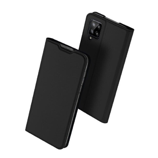 Dux Ducis Premium sērijas Skin Pro Magnētiskās fiksācijas sāniski atverams maks priekš Samsung Galaxy A12 (A125F), melns цена и информация | Telefonu vāciņi, maciņi | 220.lv