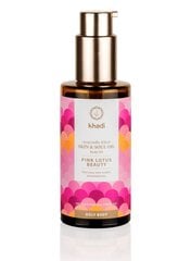 Ajurvēdiska eļļa ķermeņa ādas kopšanai Pink Lotus Beauty Khadi 100ml cena un informācija | Ķermeņa krēmi, losjoni | 220.lv