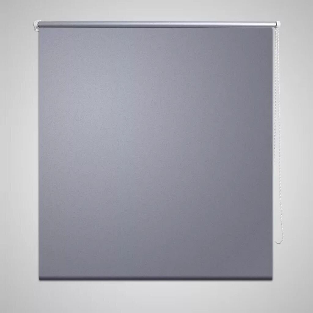 Ruļļu žalūzijas, gaismu necaurlaidīgas, 140 x 175 cm, pelēkas цена и информация | Žalūzijas | 220.lv