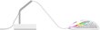 Peles kabeļa turētājs Xtrfy B4, balts cena un informācija | Peles | 220.lv