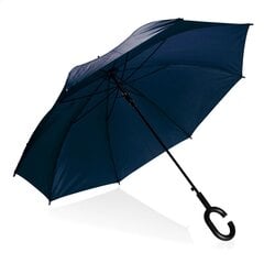 PLATINET lietussargs ar C formas rokturi, zils cena un informācija | Lietussargi sievietēm | 220.lv