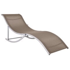 VidaXL saliekami sauļošanās krēsli, 2 gab., pelēkbrūns tekstilēns cena un informācija | Sauļošanās krēsli | 220.lv