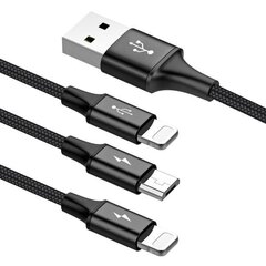 Baseu, Micro USB/Lighthing, 1.2 м цена и информация | Кабели и провода | 220.lv