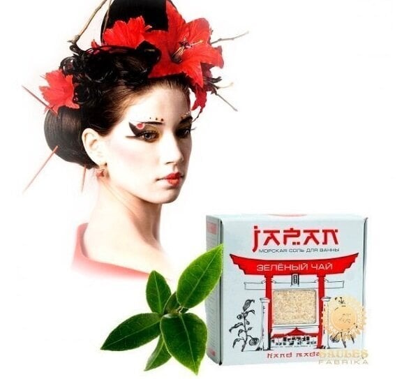 Vannas sāls Japan Green Tea Saules Fabrika®, 450 g cena un informācija | Dušas želejas, eļļas | 220.lv