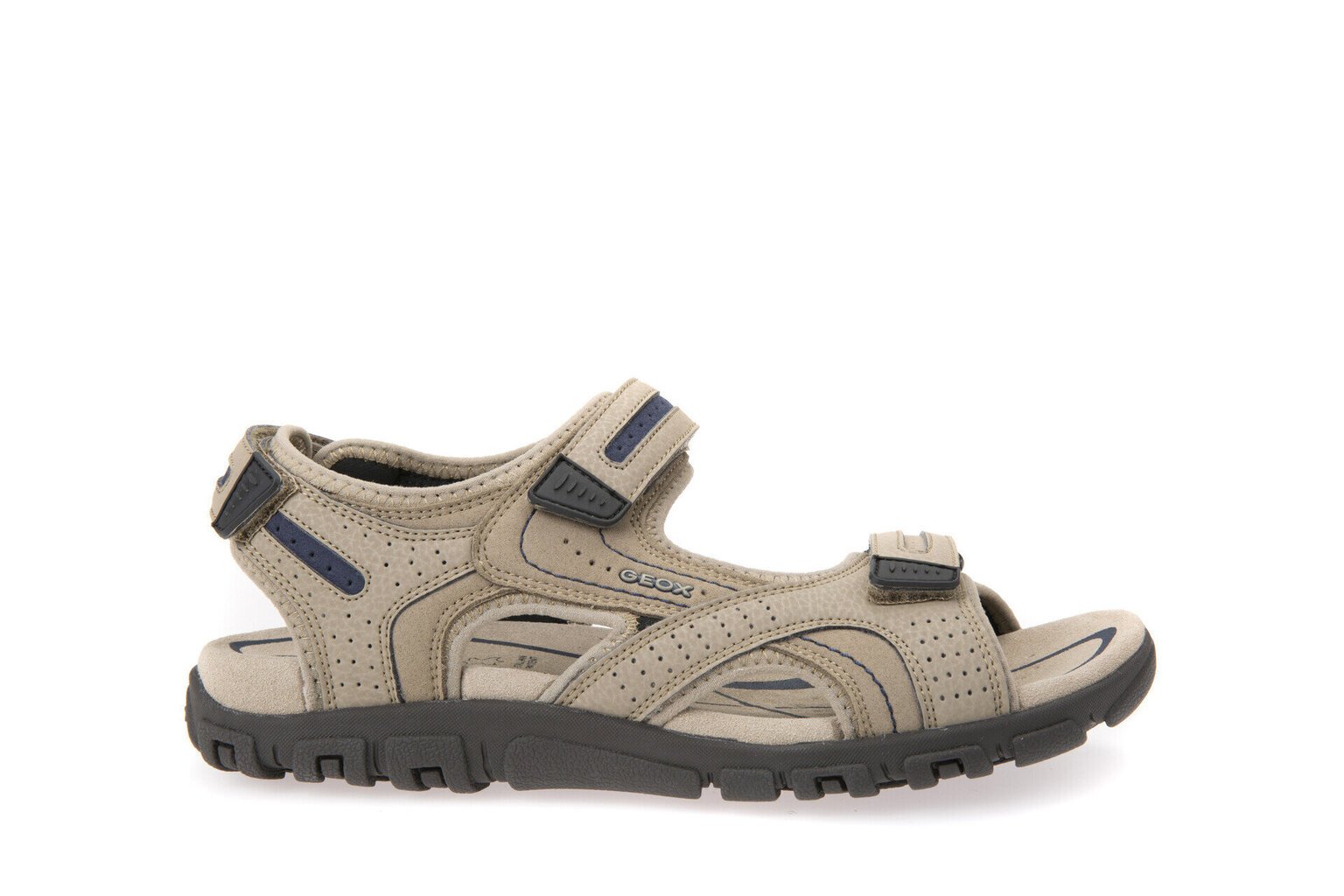 Vīriešu sandales GEOX UOMO SANDAL STRADA, smilšu krāsas цена и информация | Vīriešu iešļūcenes, čības, sandales | 220.lv