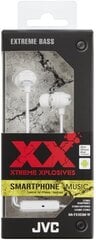 JVC HA-FX103M-W-E Xtreme Xplosives наушники с пультом и микрофоном белый цена и информация | Наушники | 220.lv