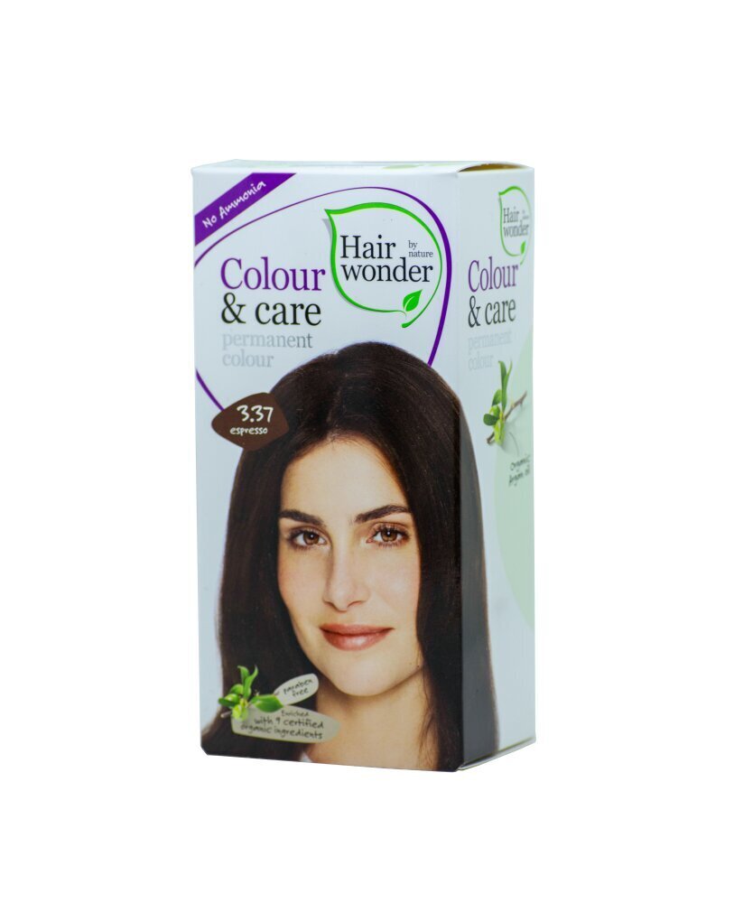 Hairwonder Colour & Care noturīga matu krāsa bez amonjaka espresso 3.37 cena un informācija | Matu krāsas | 220.lv