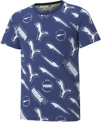 Puma Футболки Alpha Aop Tee Elektro Blue цена и информация | Рубашки для мальчиков | 220.lv